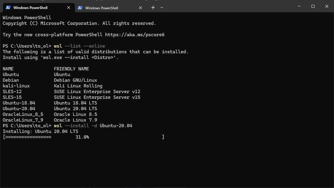 Install Ubuntu on WSL2 - Ubuntu WSL documentation