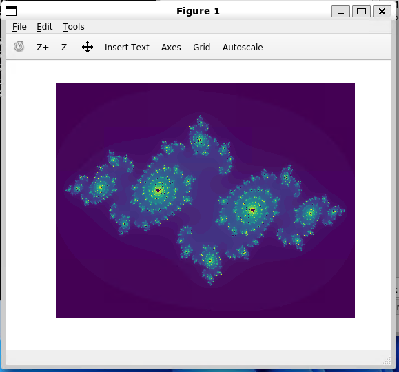 Visualisation of a julia fractal.