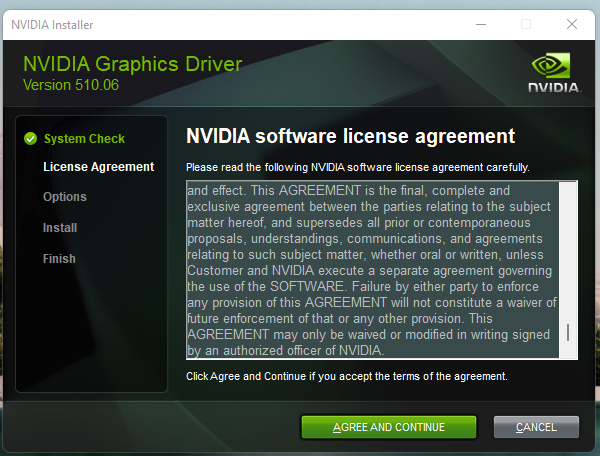 NVIDIA software license agreement.